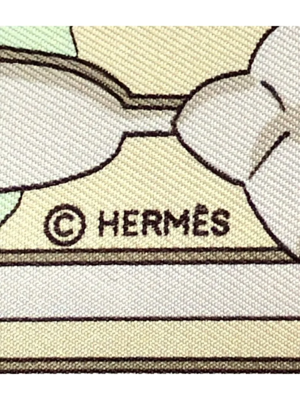 Hermes Scarf Carre 90 Silk 100% le Fleuve Sacre Sacred River
